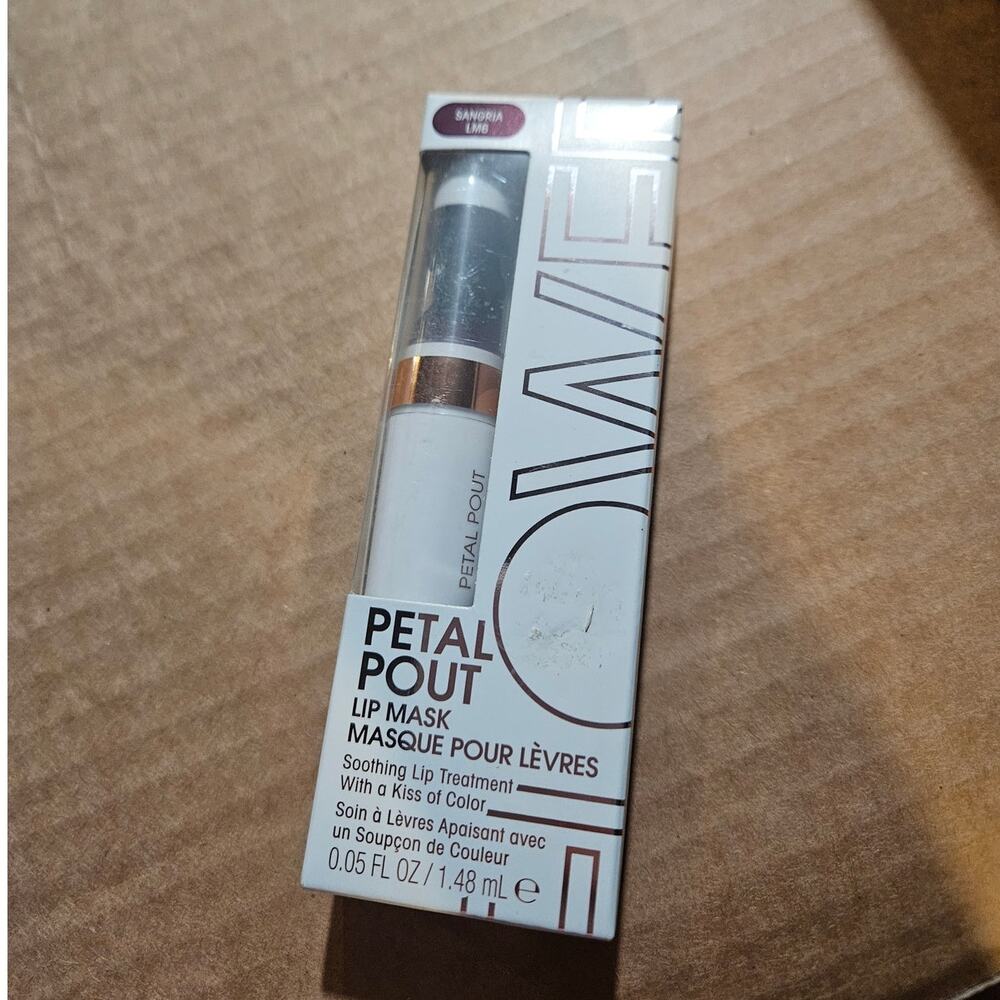 Flower Beauty Petal Pout Lip Mask SANGRIA LM6 ~ Tinted Soothing Lip Treatment